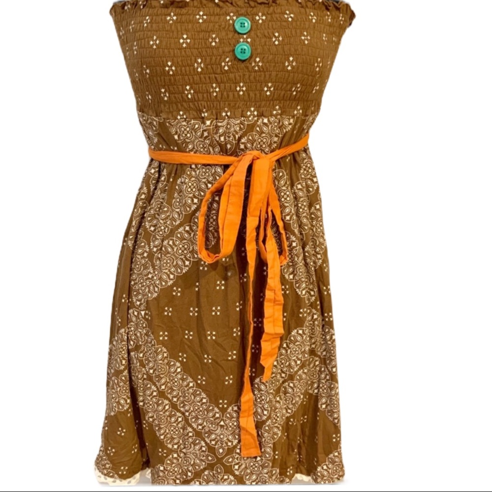 Scrapbook sundress strapless dress
